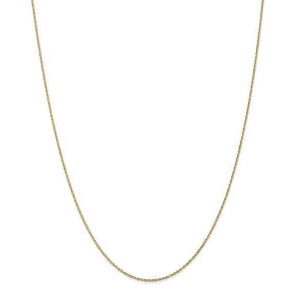 Children's 0.8mm, 10k Yellow Gold, Baby Rope Chain Necklace, 14 Inch - Picture 3 of 8